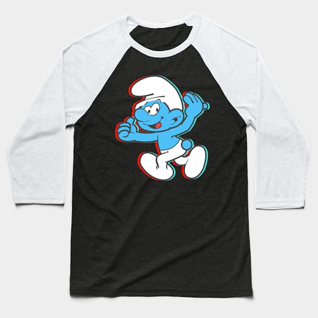 Smurf - 3D Baseball T-Shirt by LuisP96